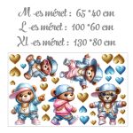 falmatrica gyerekszobába macis dekoráció