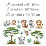 Kis zebra és barátai - falmatrica saját névvel