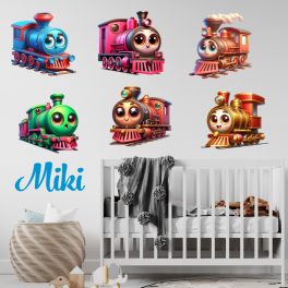  falmatrica babaszobába gyereknévvel vonat gőzmozdony