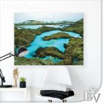 Vászonkép - Tavak és Vízesések (2671CV) / egyrészes