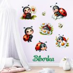 katicás baba dekoráció falmatrica babaszobába