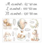 falmatrica gyerekszobába macis dekoráció