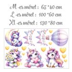 falmatrica sajat névvel egyedi unikornis kislanyoknak