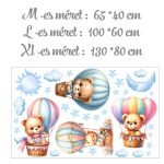 falmatrica gyerekszobába macis dekoráció