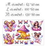 falmatrica gyerekszobába hercegnő  saját névvel öntapadómatrica