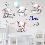 Kis elefánt  falmatrica babaszobába