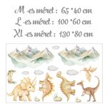 falmatrica gyerekszobába dínó mintás