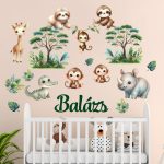 falmatrica oroszlán elefánt dekoráció