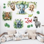 falmatrica oroszlán elefánt dekoráció