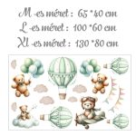 falmatrica gyerekszobába macis dekoráció