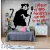 Fotótapéta - Banksy Graffiti beton hatású textúra