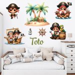 falmatrica kalóz sziget matrica dekoráció