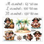 Kalózkodni jó - falmatrica saját névvel