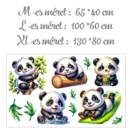 Varázslatos pandák- Ajándék MEGA XXL méret