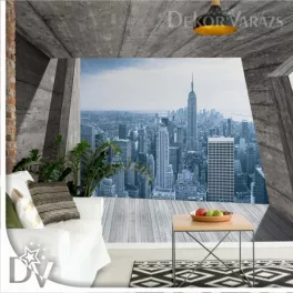   Fotótapéta - New York City látkép 3D beton hatású modern építészeti kilátással