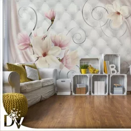 Fotótapéta - Magnólia virágok luxus design Pink