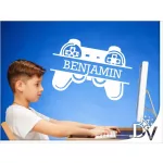 gamer matrica játékosoknak laptopmatrica faldekoráció saját neves kontroller
