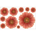 03. VIRÁGSZIRMOS falmatrica - dekormatrica