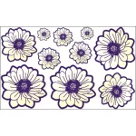 13. VIRÁGSZIRMOS falmatrica - dekormatrica