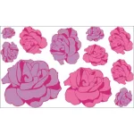 21. VIRÁGSZIRMOS falmatrica - dekormatrica