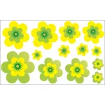 28. VIRÁGSZIRMOS falmatrica - dekormatrica