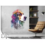 kutyás dekoráció felnőtteknek gyerekeknek modern színes beagle