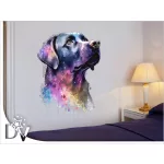 faldekoráció kutyásoknak labrador watercolor effekt