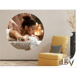 matrica céges faldekoráció masszázs szalon spa masszírozás relax