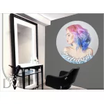 matrica céges faldekoráció fodrászat szalon balayage ombre színes hajfestés