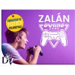 dekormatrica sajat neves gamer dekoráció