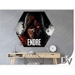 dekormatrica gamer dekoráció fantasy harcos szamuráj játékosoknak saját névvel