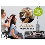matrica céges faldekoráció fodrász szalon frizura készítés hajvágás