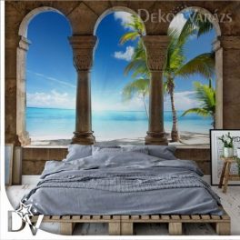 Fotótapéta - Paradicsomi sziget tengerpart kő oszlopokkal