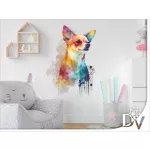 faldekoráció kutyásoknak chiwawa csivava chihuahua watercolor effekt