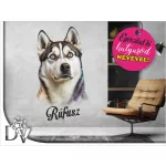 falmatrica kutya lakásdekoráció poppy husky dog