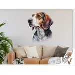 kutyás falmatrica Beagle háziállatos