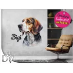 falmatrica kutya neves lakásdekoráció Beagle bigli