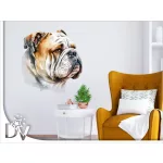 kutyás falmatrica bulldog háziállatos