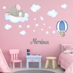 falmatrica baba elefánt saját névvel dekoráció