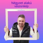Egyedi négyzet alakú vászonkép készítése saját fotóból - DekorVarázs