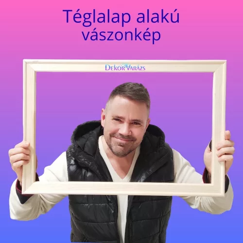 Téglalap alakú prémium vászonkép rendelése – Profi kivitelezés minden méretben