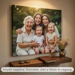 Anyák napi ajándék - Életre szóló emlék vászonképen