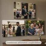 családi vászonkép több darabos
