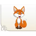 rókás gyerekszoba falmatrica dekoráció