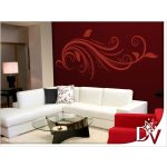 Faldekoráció faltetoválás nappaliba