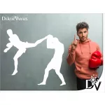 falmatrica kick-box inspiráló dekoráció