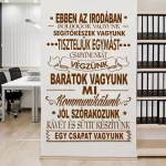 falmatrica ebben az irodában idézet feliratos dekoráció