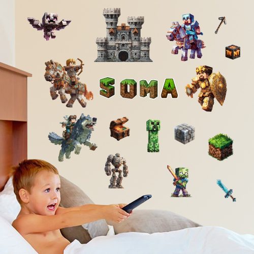 falmatrica gyerekszobába zombi lama alex dekoráció