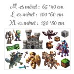 falmatrica gyerekszobába minecraft6 matrica