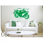 falmatrica kawasaki versenymotor dekoráció falra